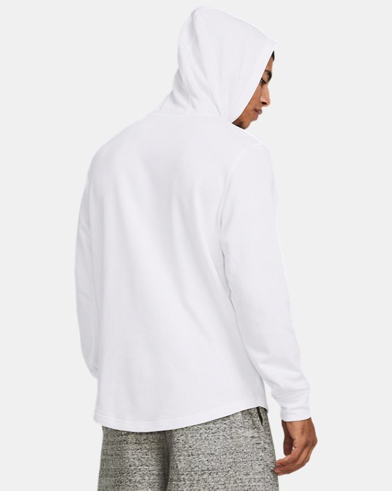 Men's UA Rival Terry Graphic Hoodie, White, pdpMainDesktop image number 1